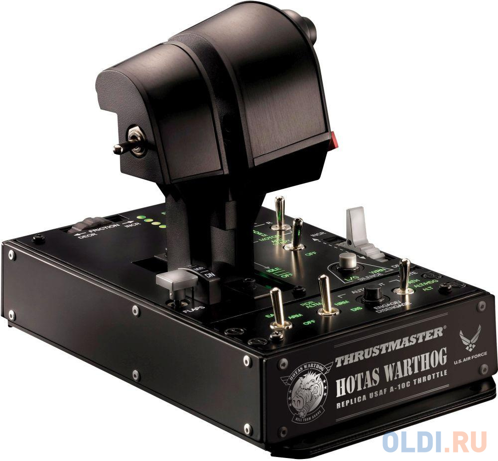 

Джойстик ThrustMaster Warthog Dual Throttle черный USB обратная связь