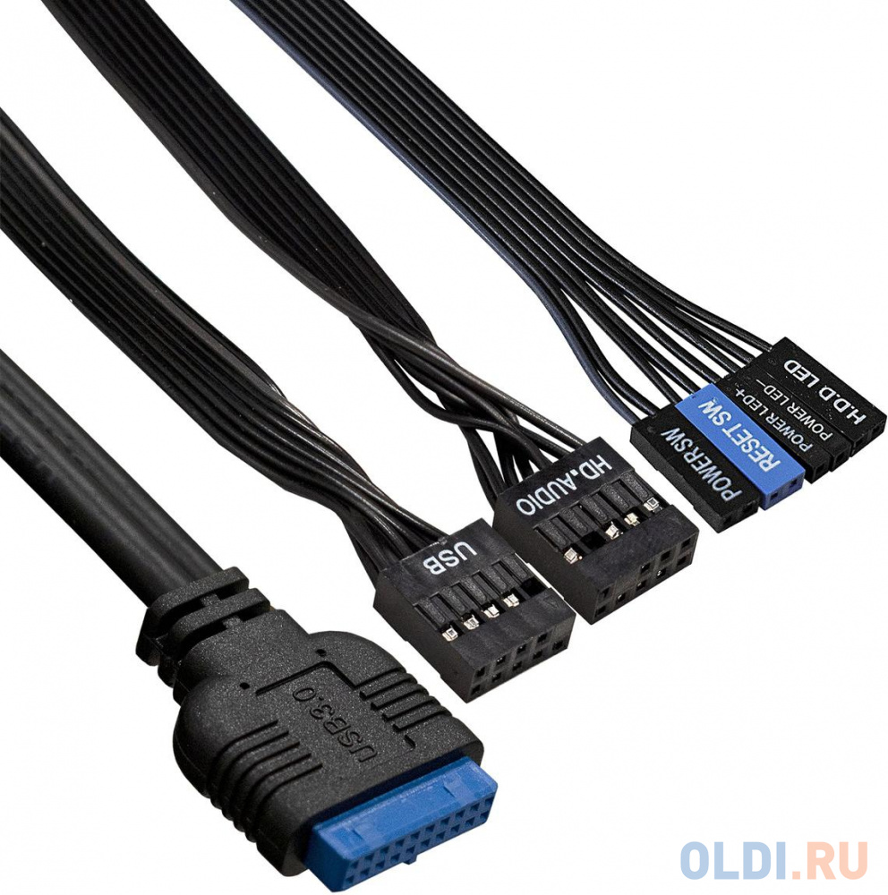 Корпус Miditower ExeGate AA-442U2-AA500 (ATX, AA500 8 см, 1*USB+2*USB3.0, аудио, черный) фото