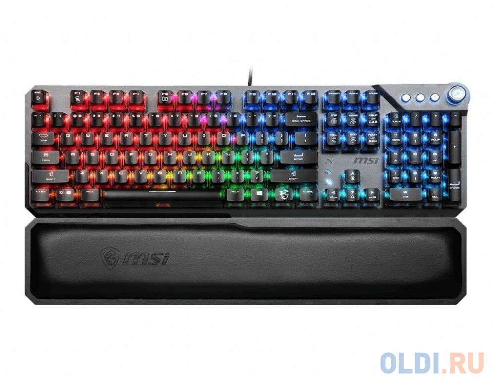 

Клавиатура MSI VIGOR GK71 SONIC механическая серый/черный USB for gamer LED