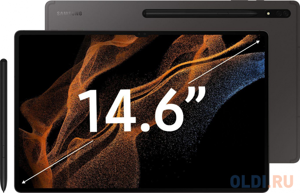 

Планшет Samsung Galaxy Tab S8 Ultra SM-X900 Snapdragon 898 2.99 8C RAM12Gb ROM256Gb 14.6" Super AMOLED 2960x1848 Android 12 графит 13Mpix 12Mpix