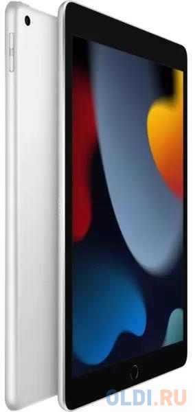 Планшет Apple iPad 2021 A2602 A13 Bionic 6С ROM64Gb 10.2" IPS 2160x1620 iOS серебристый 8Mpix 12Mpix BT WiFi Touch 10hr MK2L3FD/A - фото 2
