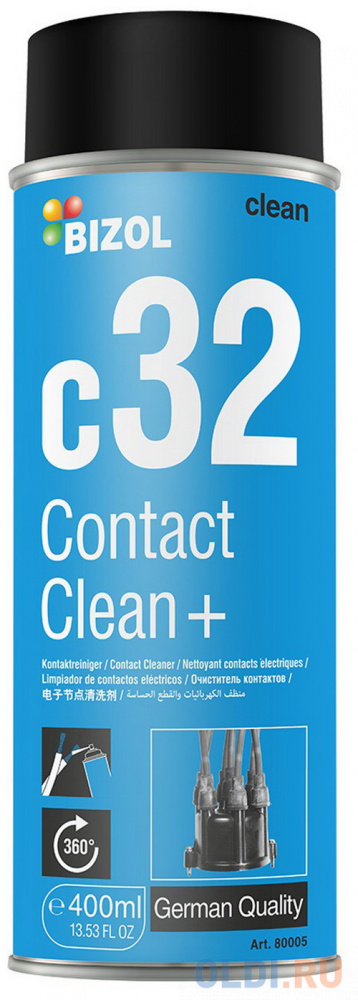80005 BIZOL Очиститель контактов Contact Clean+ c32 (0,4л)