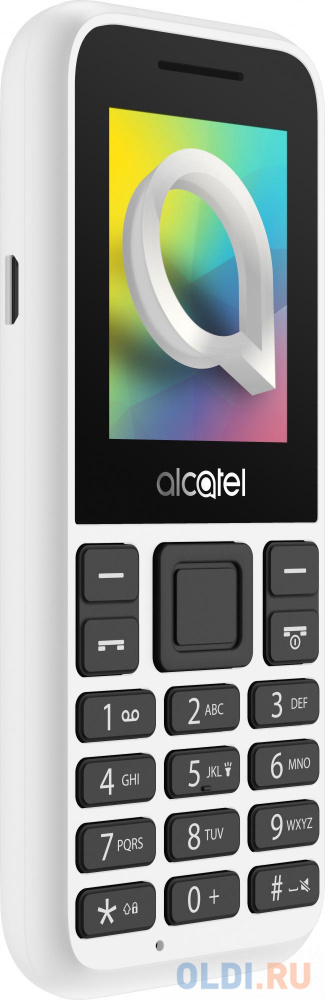 Мобильный телефон Alcatel 1068D белый моноблок 2Sim 1.8" 128x160 Nucleus 0.08Mpix GSM900/1800 GSM1900 MP3 FM microSD max32Gb фото