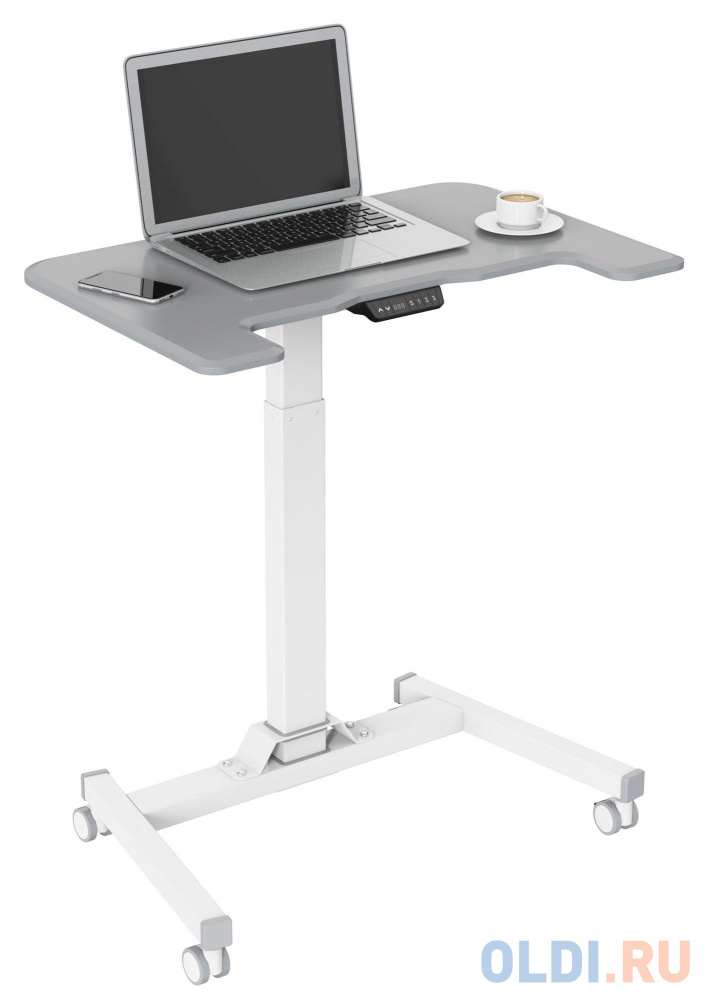 Стол для ноутбука Cactus VM-FDE101 столешница МДФ серый 80x60x123см (CS-FDE101WGY) фото