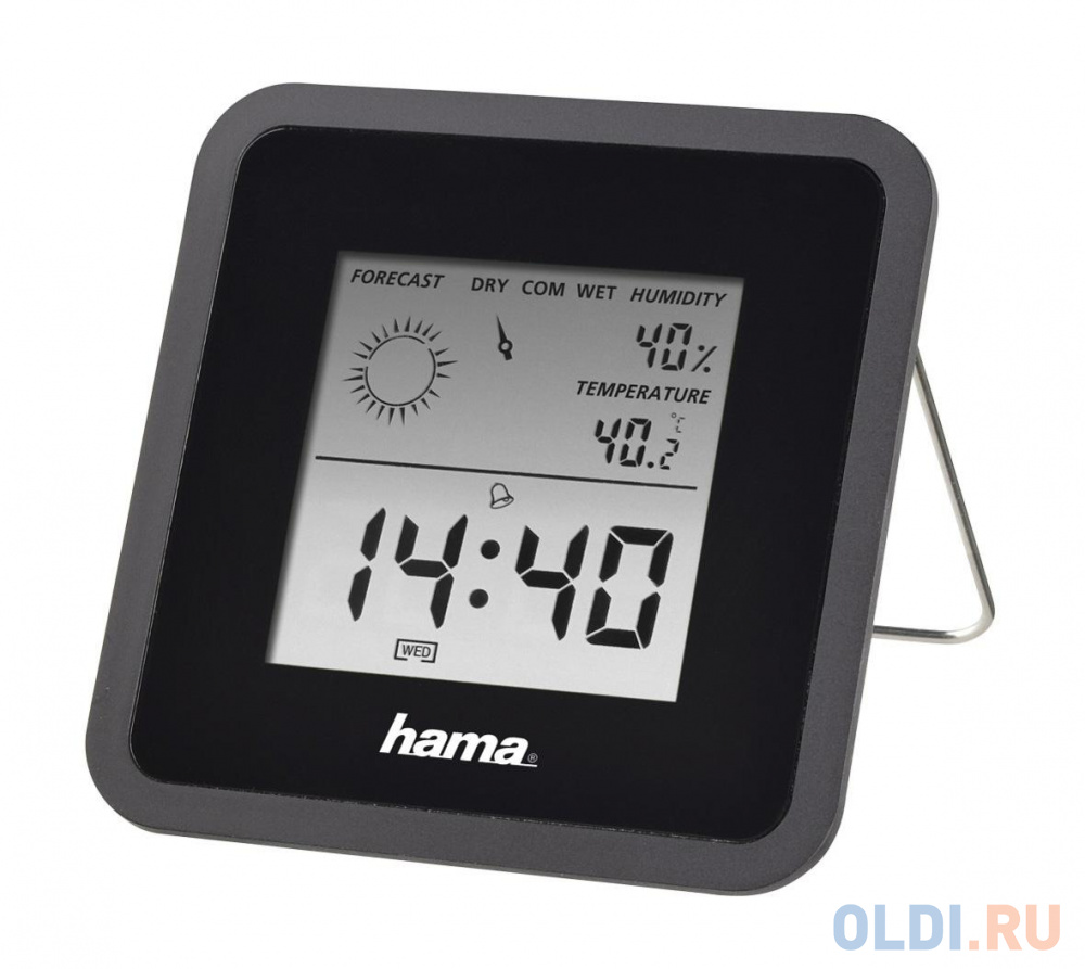 Термометр Hama TH50 черный 00186370 - фото 1