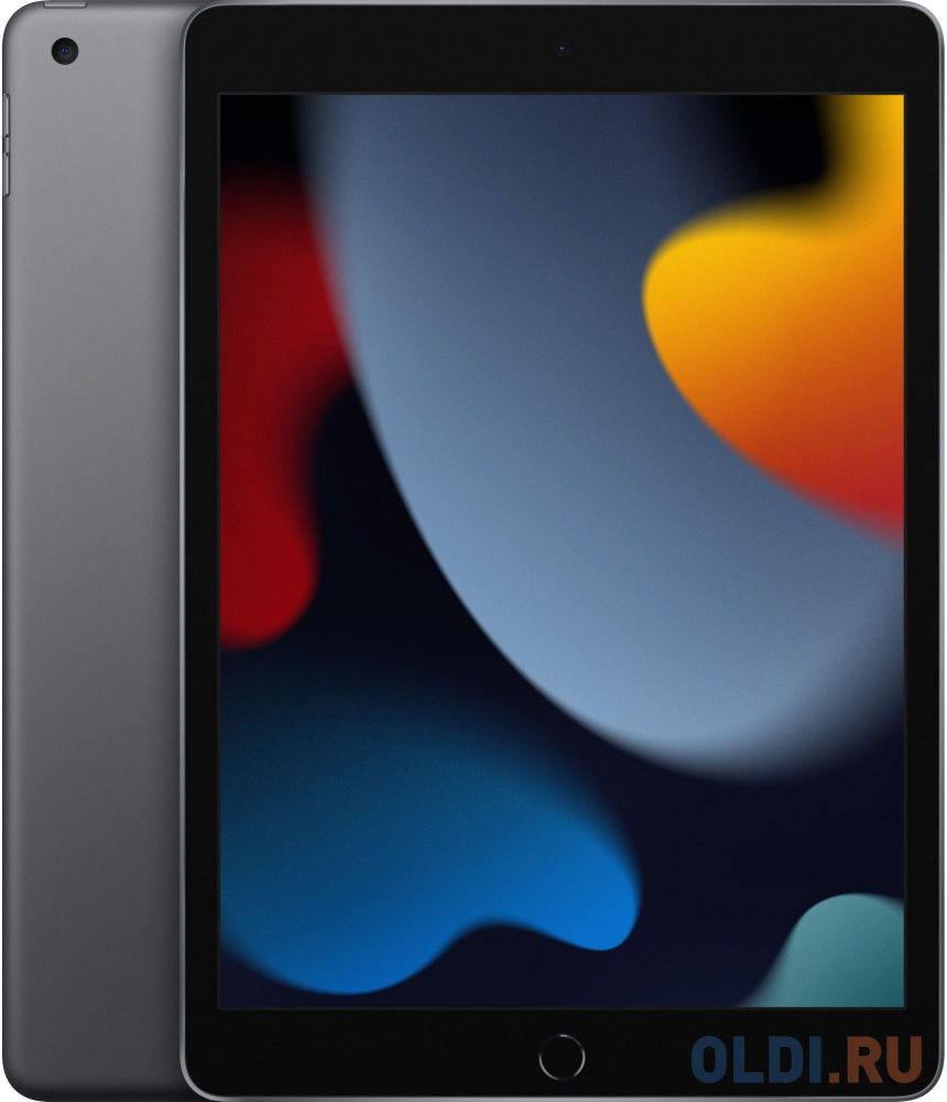 Планшет Apple iPad 2021 A2602 A13 Bionic 6С ROM64Gb 10.2" IPS 2160x1620 iOS серый космос 8Mpix 12Mpix BT WiFi Touch 10hr фото