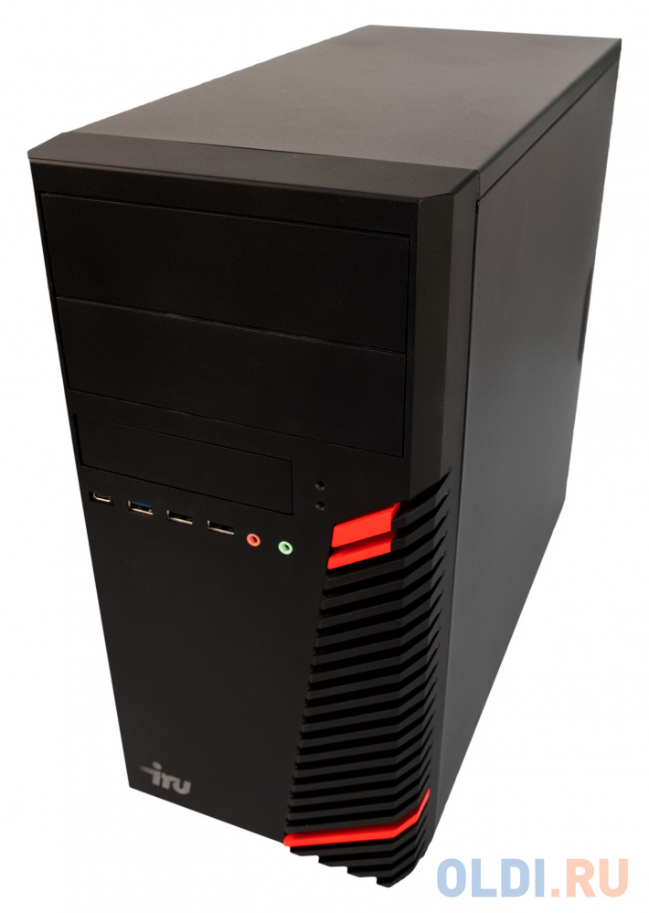 ПК IRU Home 310H5SM MT i3 10105F (3.7) 8Gb SSD512Gb GTX1630 4Gb Free DOS GbitEth 500W черный фото