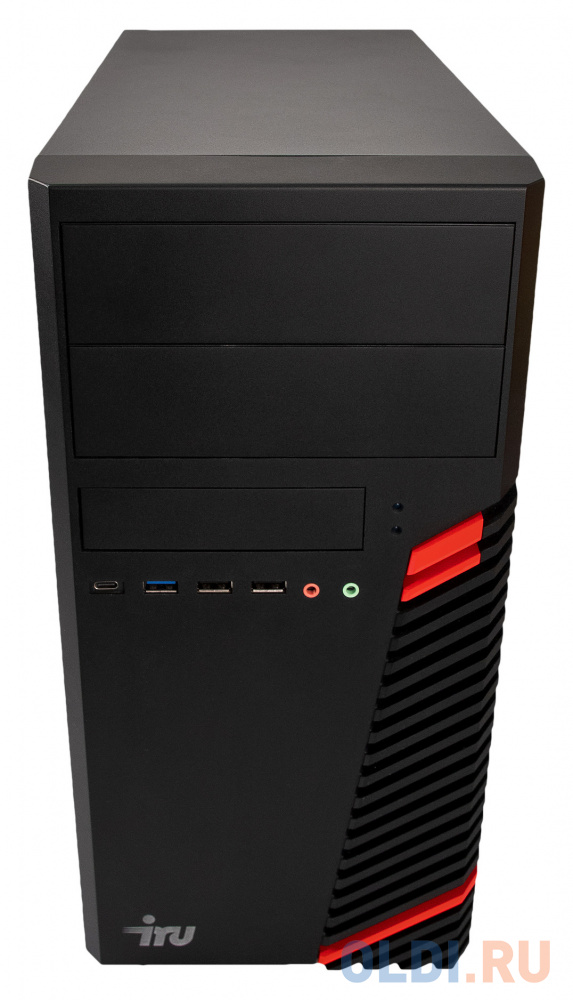 ПК IRU Home 310H5SM MT i3 10105F (3.7) 8Gb SSD512Gb GTX1630 4Gb Free DOS GbitEth 500W черный фото