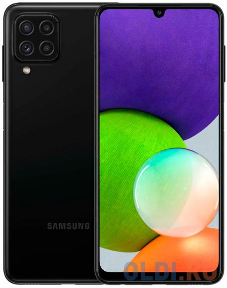 Смартфон Samsung SM-A225F Galaxy A22 64Gb 4Gb черный моноблок 3G 4G 6.4" 720x1600 Android 11 48Mpix 802.11 b/g/n/ac NFC GPS GSM900/1800 GSM1900 T SM-A225FZKDCAU - фото 1