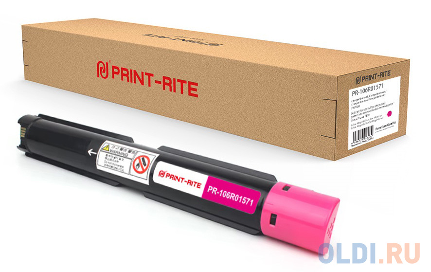 Картридж лазерный Print-Rite TFXACXMPRJ PR-106R01571 106R01571 пурпурный (17200стр.) для Xerox Phaser 7800 картридж nv print 045h 2200стр пурпурный