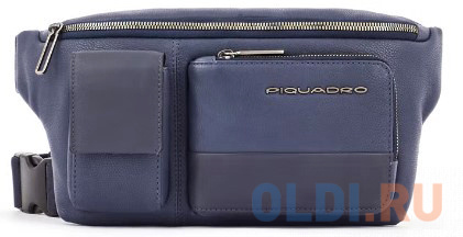 

Сумка на пояс Piquadro Ronnie CA2174W116/BLU синий натур.кожа