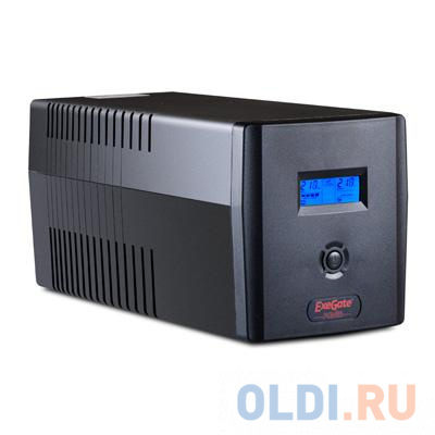 ИБП Exegate ULB-1000 LCD 600Вт 1000ВА черный EP212519RUS