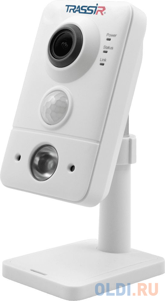 Камера видеонаблюдения IP Trassir TR-D7121IR1 v6 2.8-2.8мм цв. корп.:белый камера видеонаблюдения ip trassir tr d2152zir3 2 8 8мм цв корп белый