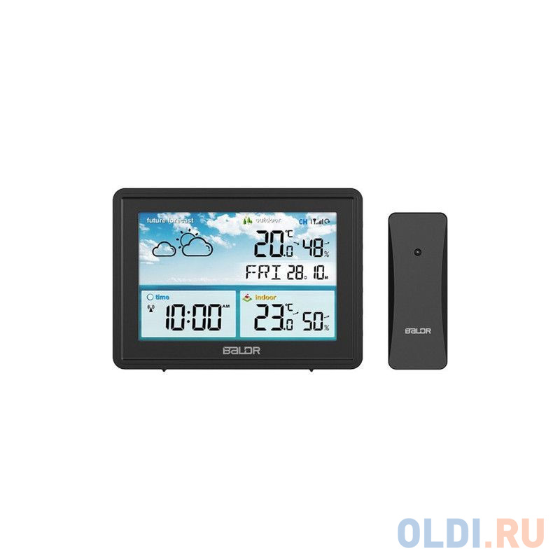 BALDR B0359WST2H2R-BLACK Беспроводная метеостанция, черный