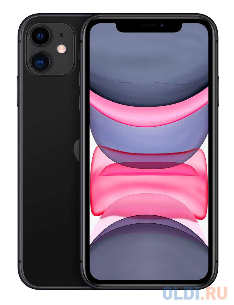 

Смартфон Apple A2221 iPhone 11 64Gb 4Gb черный моноблок 3G 4G 1Sim 6.1" 828x1792 iOS 15 12Mpix 802.11 a/b/g/n/ac/ax NFC GPS GSM900/1800 GSM1900 T