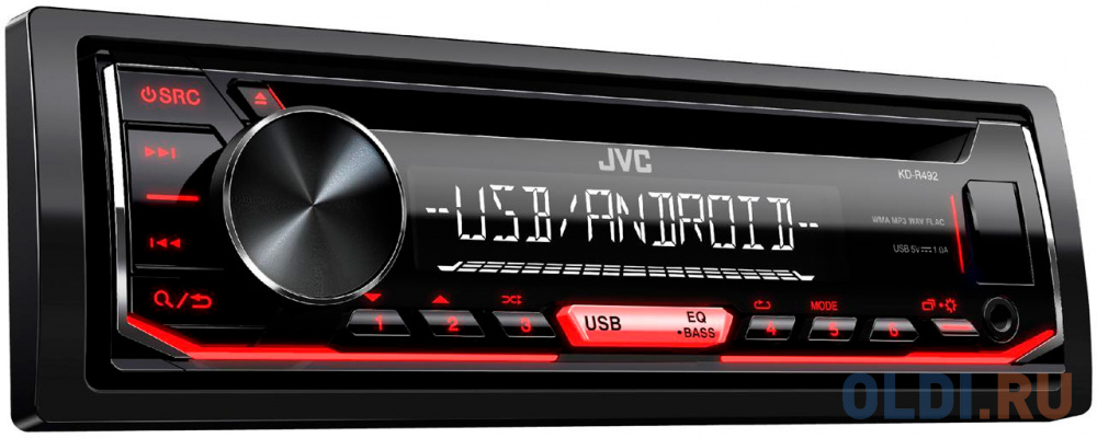 

Автомагнитола CD JVC KD-R492M 1DIN 4x50Вт