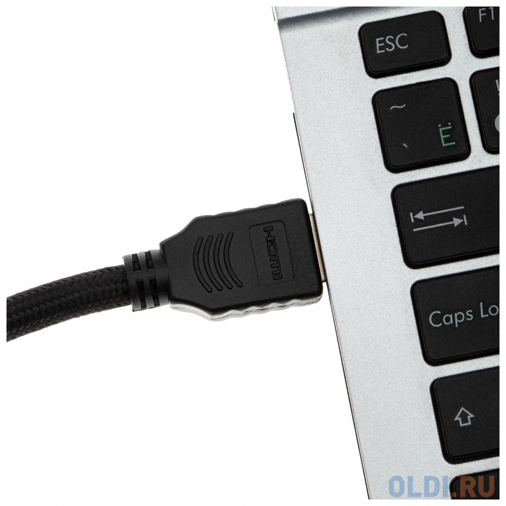 Кабель аудио-видео Cactus CS-HDMI.2-7 HDMI (m)/HDMI (m) 7м. Позолоченные контакты черный - фото 6