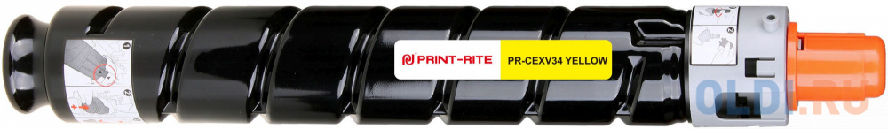 Картридж лазерный Print-Rite TFC390YPRJ PR-CEXV34 YELLOW C-EXV34 Yellow желтый (19000стр.) для Canon IR Advance C2030L/C2030i/C2020L/C2020i/C2025i картридж nv print nv cexv14 8300стр