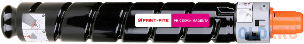 Картридж лазерный Print-Rite TFC389MPRJ PR-CEXV34 MAGENTA C-EXV34 Magenta пурпурный (19000стр.) для Canon IR Advance C2030L/C2030i/C2020L/C2020i/C2025