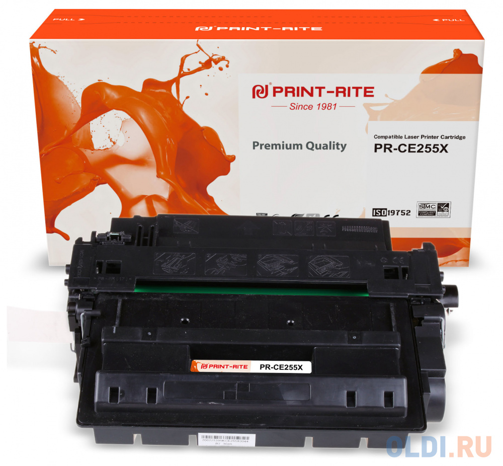 Картридж лазерный Print-Rite TFHAPHBPU1J PR-CE255X CE255X черный (12500стр.) для HP LJ P3015