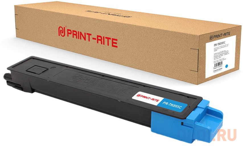 Картридж лазерный Print-Rite TFK695CPRJ PR-TK895C TK-895C голубой (6000стр.) для Kyocera Mita FS C8020/C8020MFP/C8025/C8025MFP картридж print rite pr cf301a 30000стр голубой
