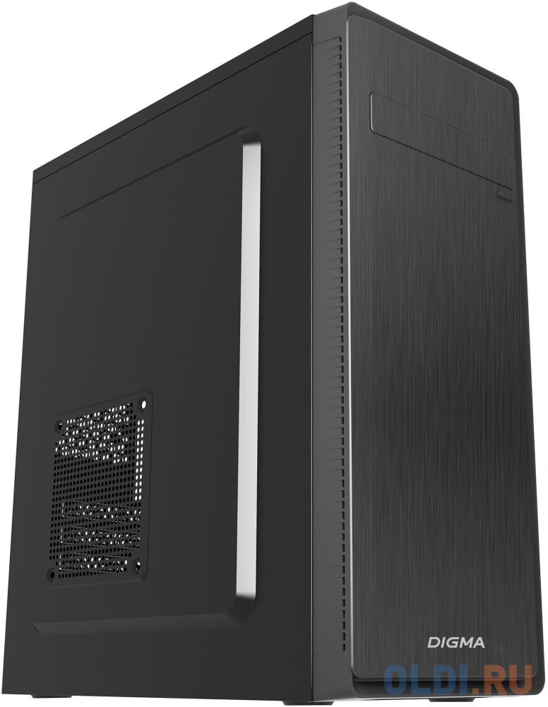 Корпус Digma DC-ATX100-U2 черный без БП ATX 1x80mm 2x120mm 2xUSB2.0 audio фото