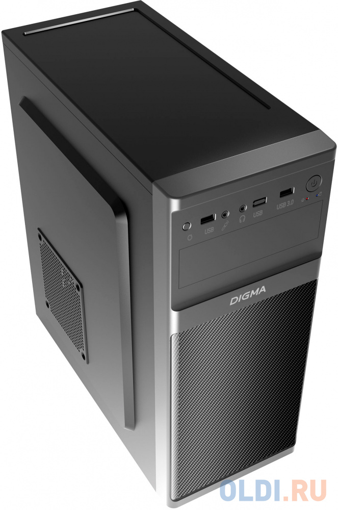 Корпус Digma DC-ATX200-U3 черный без БП ATX 1x80mm 2x120mm 1xUSB2.0 1xUSB3.0 audio фото
