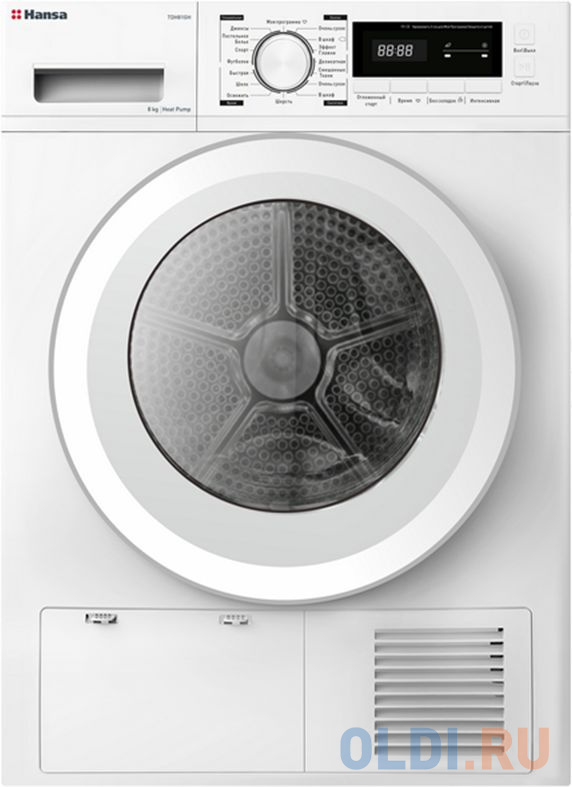 

Сушильная машина Hansa TDH81GH кл.энер.:A++ макс.загр.:8кг белый