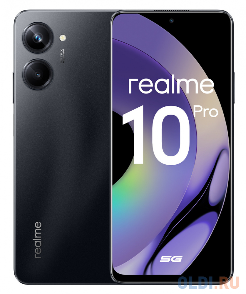 

Смартфон Realme RMX3661 10 Pro 5G 256Gb 8Gb черный моноблок 3G 4G 2Sim 6.72" 2400x1080 Android 13 108Mpix 802.11 a/b/g/n/ac/ax NFC GPS GSM900/180
