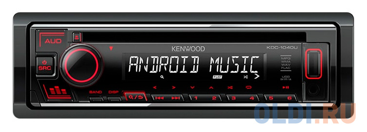 Автомагнитола CD Kenwood KDC-1040U 1DIN 4x50Вт