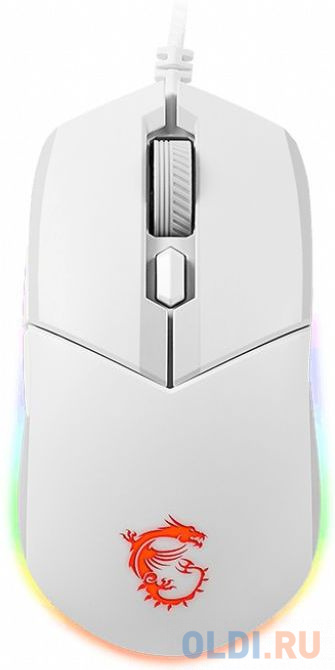Мышь MSI Clutch GM11 белый оптическая (5000dpi) USB (5but)