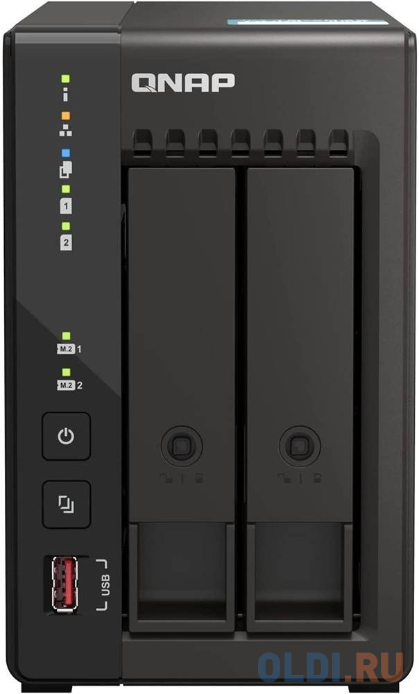 SMB QNAP TS-253E-8G NAS, 2-tray w/o HDD. 2xHDMI-port. 4-core Celeron J6412 2-2.6 GHz, 8GB DDR,  2x2.5Gb LAN, 2 x M.2 2280 PCIe Gen 3 x2, 2x USB 3.2 Ge x50v7 x50v7 intel celeron 4205u 15 6” single touchscreen 1366x768 2mp hd webcam 2xspeakers mic support ddr4 2133mhz max 32g full size mini pci