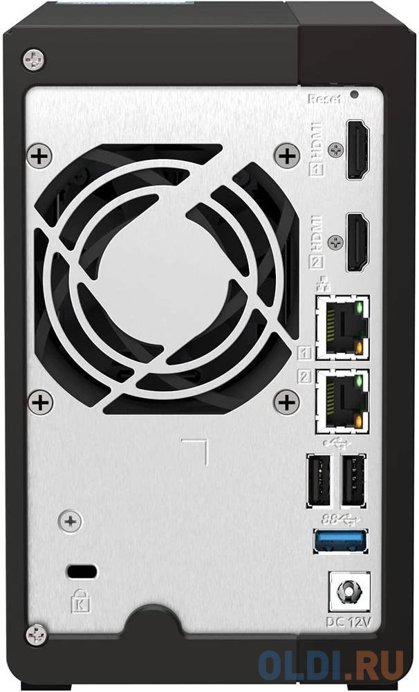 SMB QNAP TS-253E-8G NAS, 2-tray w/o HDD. 2xHDMI-port. 4-core Celeron J6412 2-2.6 GHz, 8GB DDR,  2x2.5Gb LAN, 2 x M.2 2280 PCIe Gen 3 x2, 2x USB 3.2 Ge - фото 4
