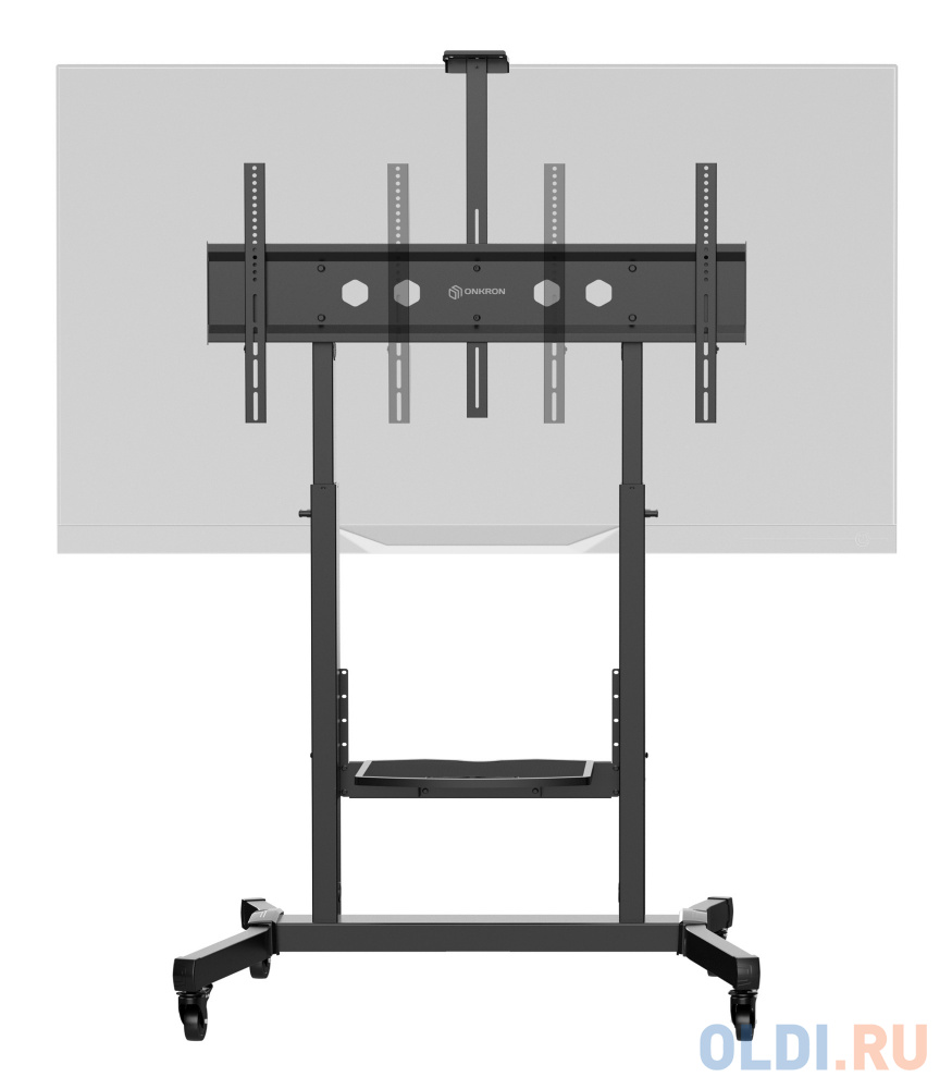 ONKRON стойка для телевизора с кронштейном 50"-100", мобильная, чёрная TS1991 фото