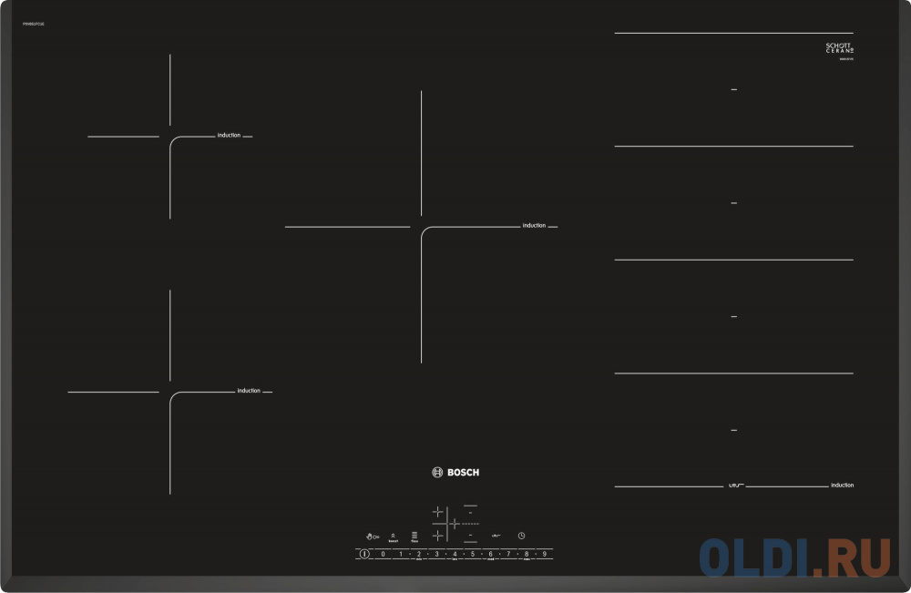 

Варочная панель электрическая Bosch PXV851FC1E черный