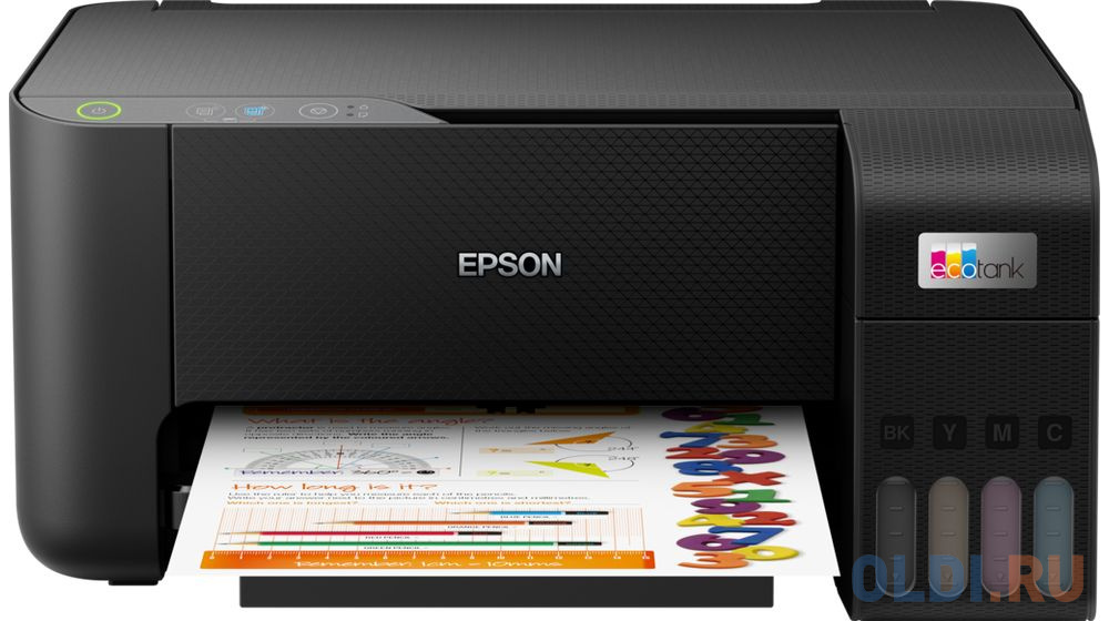 МФУ струйный Epson EcoTank L3210 A4 USB черный ic et1285 комплект картриджей t2 для epson t1285 голубой пурпурный желтый