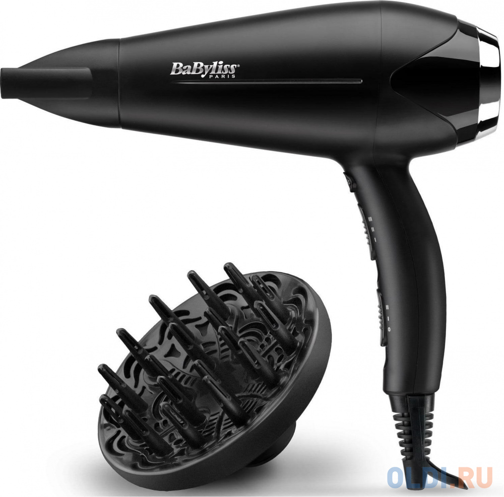 Фен Babyliss D572DE 2200Вт черный/серебристый