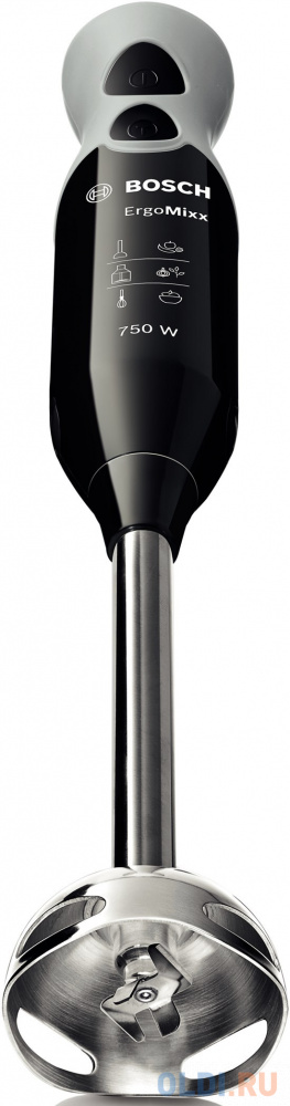 Блендер погружной Bosch MSM67150RU 750Вт чёрный серый - фото 2