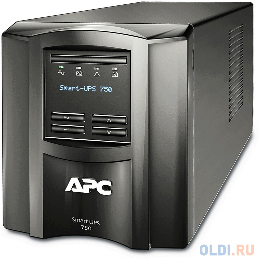 Источник бесперебойного питания APC Smart-UPS SMT750IC 500Вт 750ВА черный - фото 1