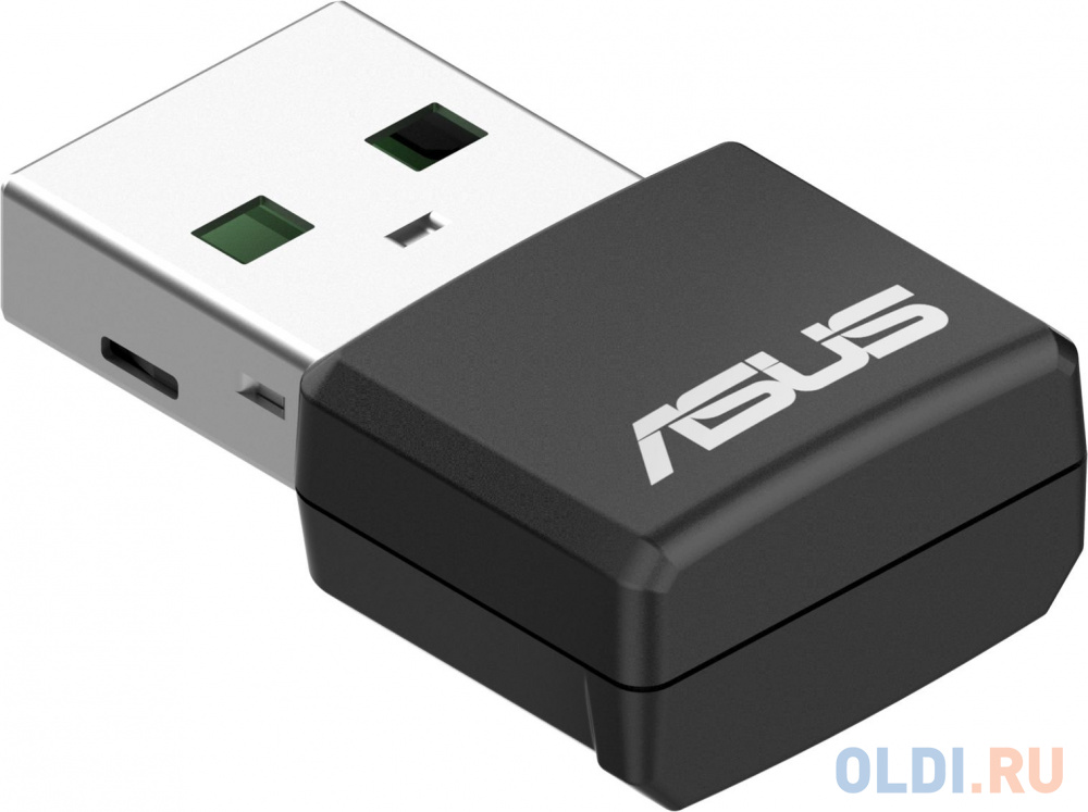 Сетевой адаптер Wi-Fi Asus USB-AX55 NANO AX1800 USB 2.0 беспроводная сетевая карта asus usb ac53 nano двухдиапазонный беспроводной usb адаптер стандарта 802 11ac