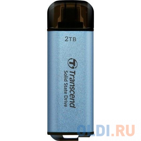 Накопитель SSD Transcend USB-C 2TB TS2TESD300C ESD300 голубой