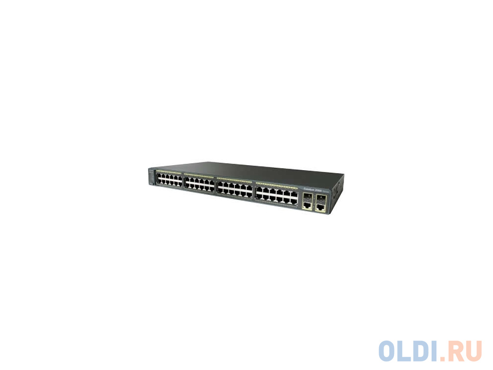 Коммутатор Cisco Catalyst 2960 Plus управляемый 48 портов 10/100Mbps + 2 T/SFP LAN Base WS-C2960+48TC-L
