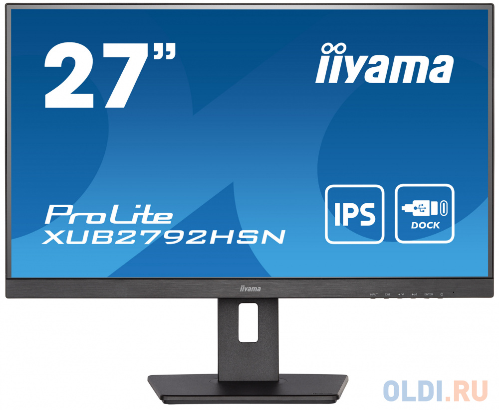 

Монитор Iiyama 27" ProLite XUB2792HSN-B5 черный IPS LED 16:9 HDMI M/M матовая HAS Piv 250cd 178гр/178гр 1920x1080 75Hz DP FHD USB 6.6кг