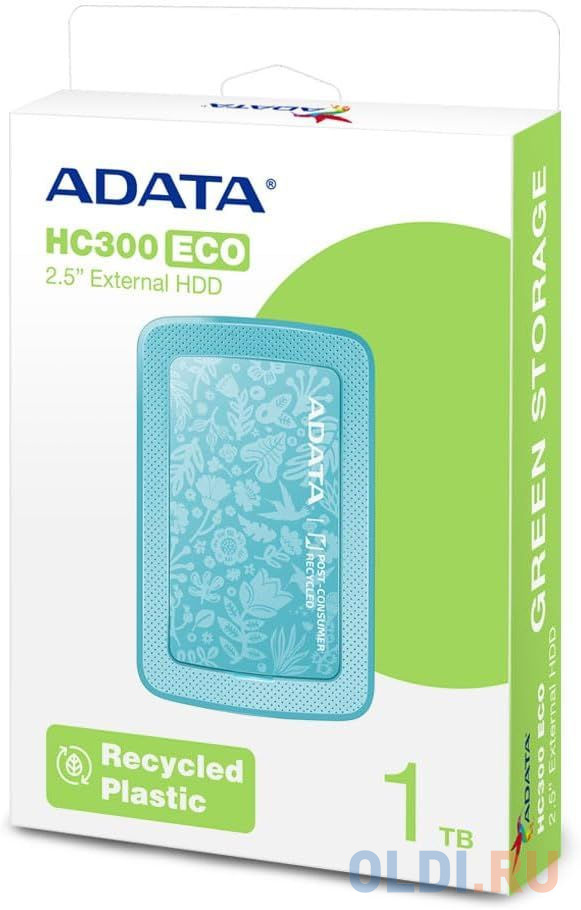 2.5&amp;quot; 1TB HC300 ECO External HDD USB 3.2 Gen 1, green Вид№2