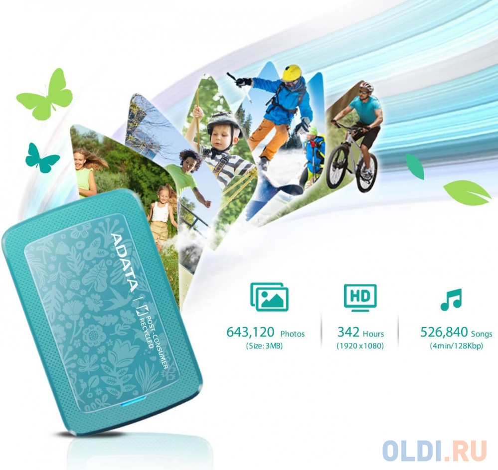 2.5&amp;quot; 1TB HC300 ECO External HDD USB 3.2 Gen 1, green Вид№6