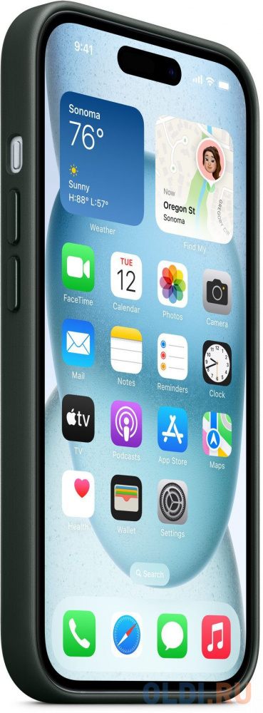 Чехол (клип-кейс) Apple для Apple iPhone 15 MT3J3FE/A with MagSafe Evergreen MT3J3FE/A - фото 5