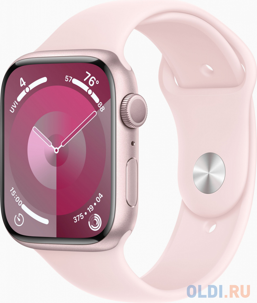 Смарт-часы Apple Watch Series 9 A2980 45мм корп.розовый Sport Band рем.светло-розовый разм.брасл.:M/L (MR9H3ZP/A) royal barber набор royal barber sport