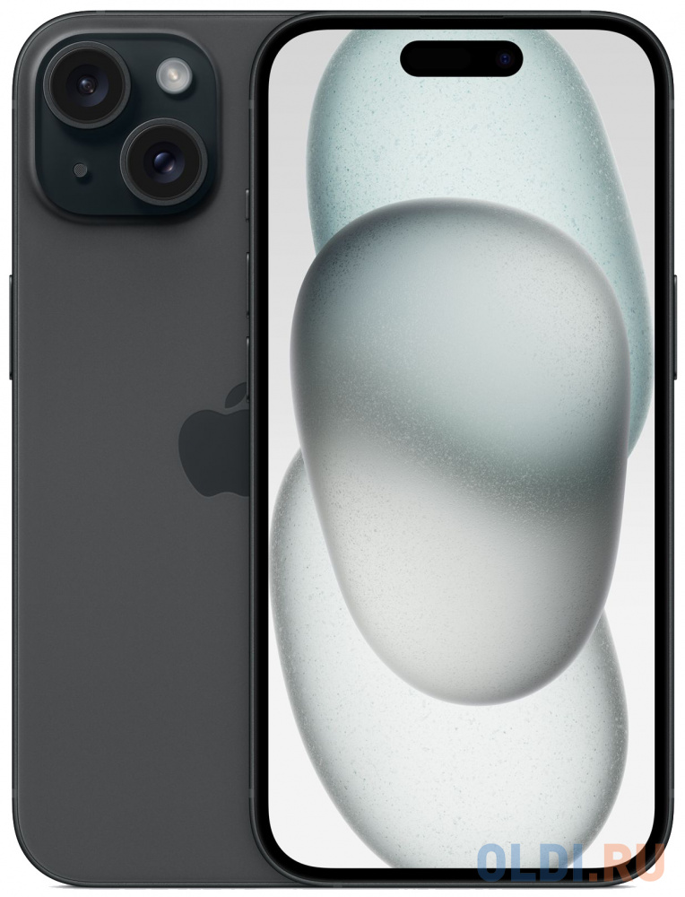 Смартфон Apple iPhone 15 256Gb Black 2Sim (MTLJ3CH/A) смартфон apple a2882 iphone 14 128gb 6gb голубой