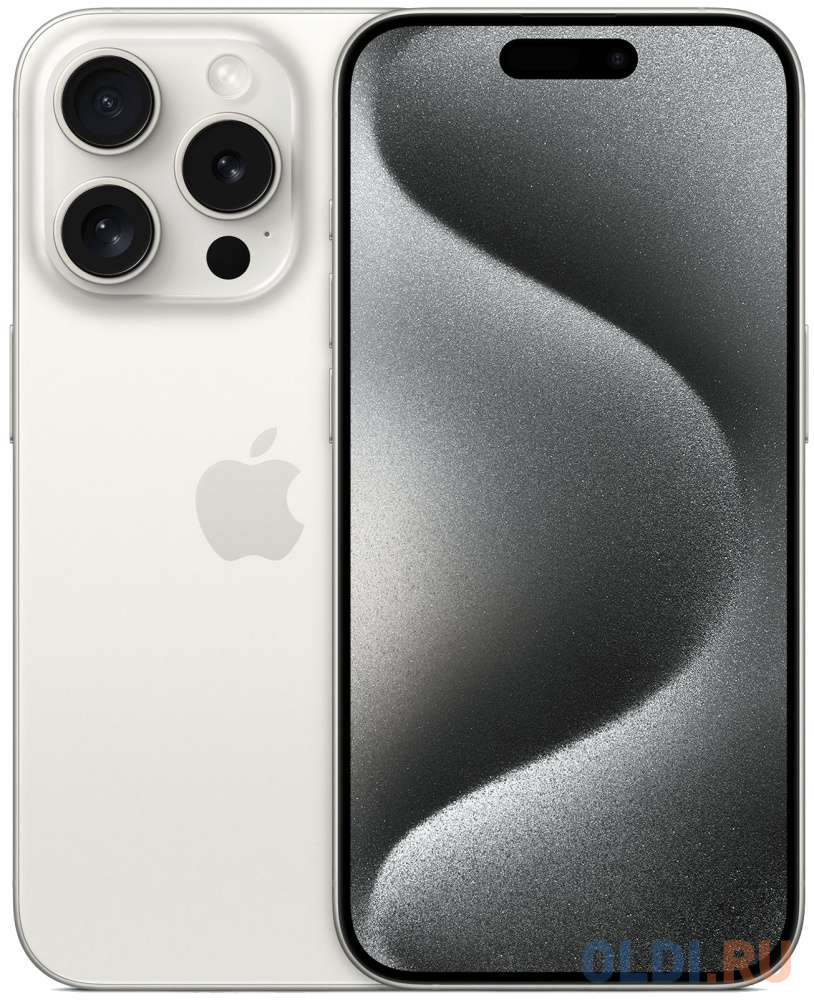 Смартфон Apple A3101 iPhone 15 Pro 256Gb белый титан моноблок 3G 4G 1Sim 6.1