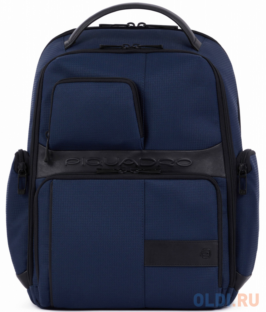 

Рюкзак Piquadro Wollem CA6239W129BM/BLU синий полиэстер/натур.кожа